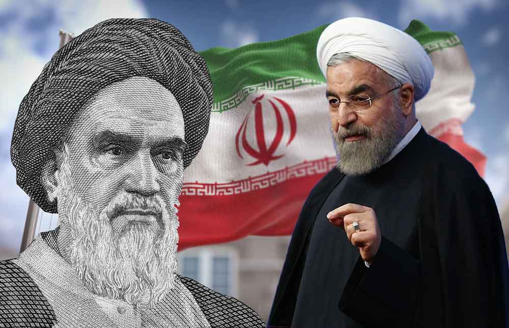 Supreme Leader Ayatollah Ali Khamenei and Iran President Hassan Rouhani
