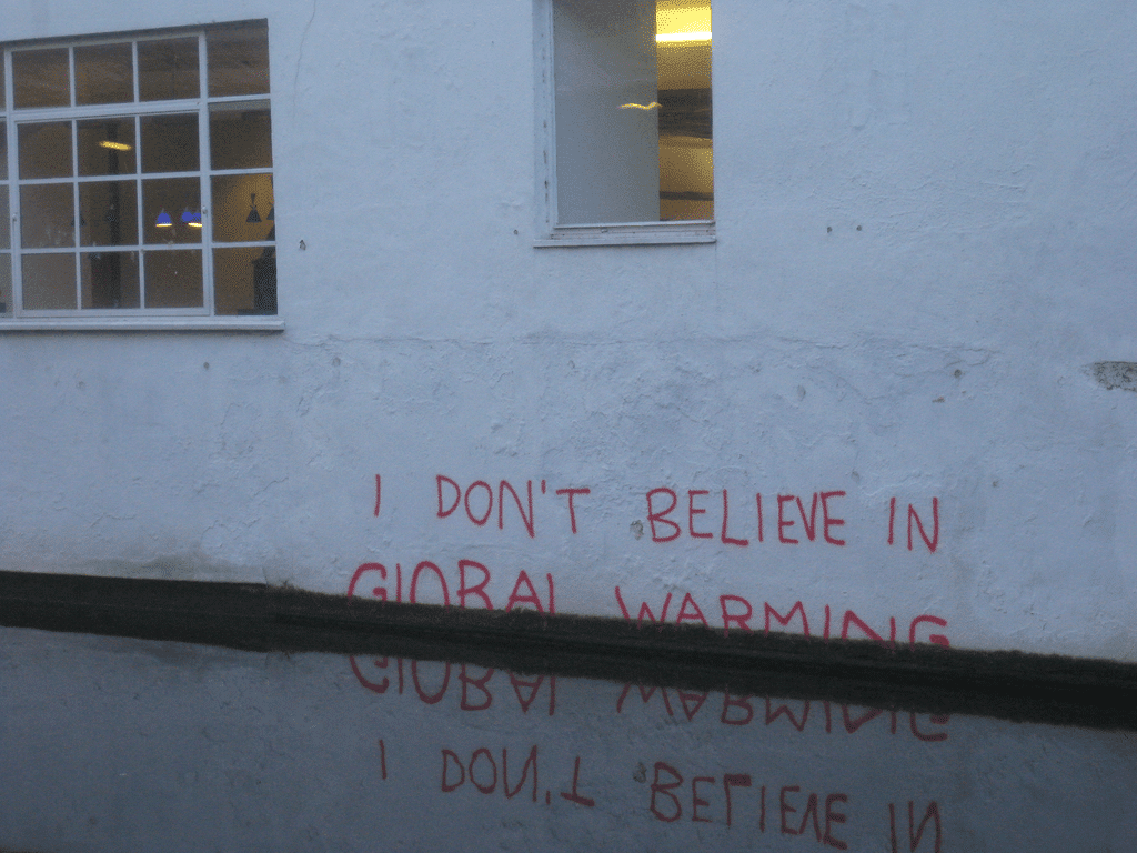 Graffiti in London, possibly a work of Banksy. Photo credit: Matt Brown