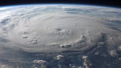 Climate change - space - hurricane