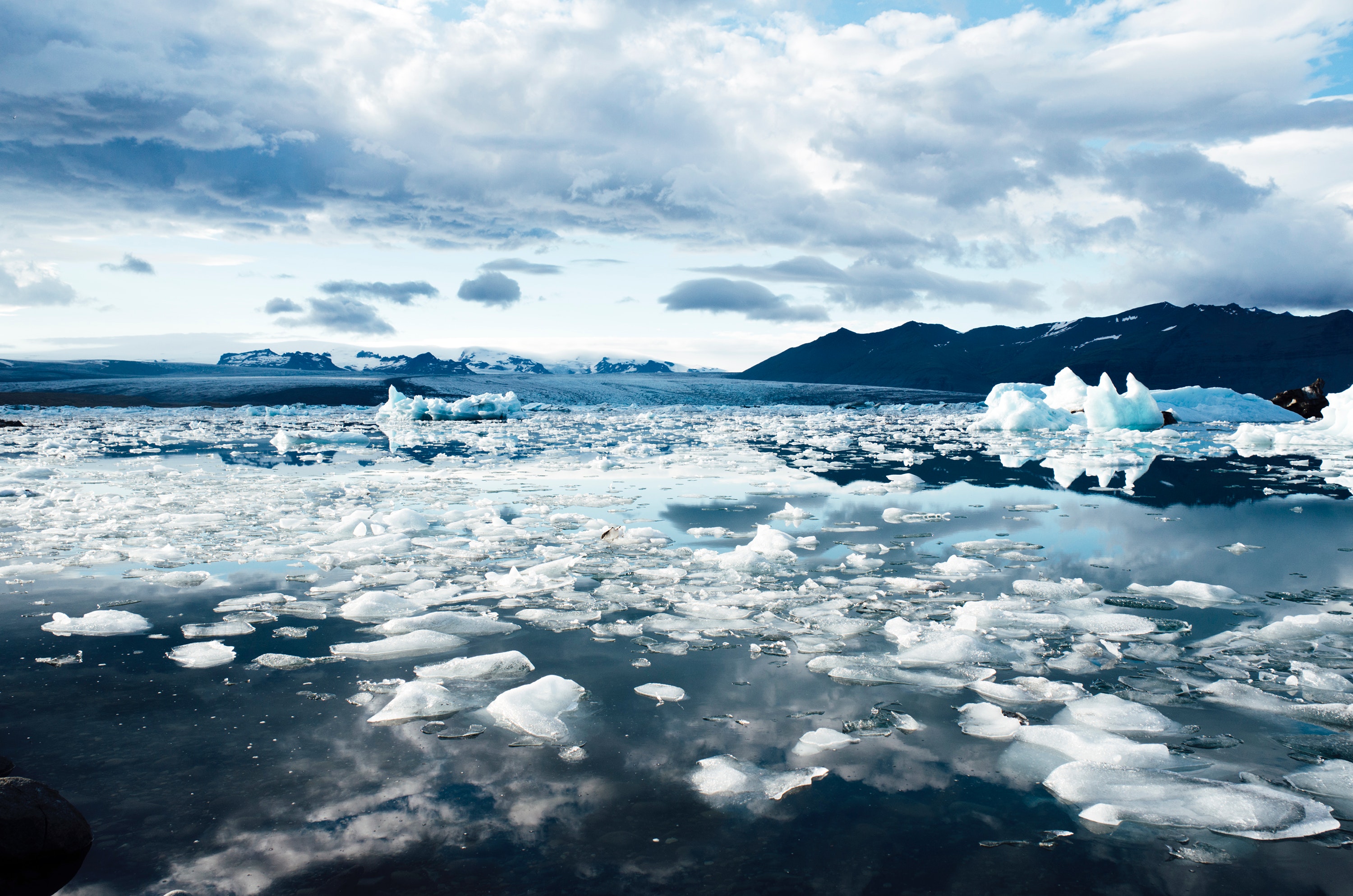 climate change - icebergs glaciers melting