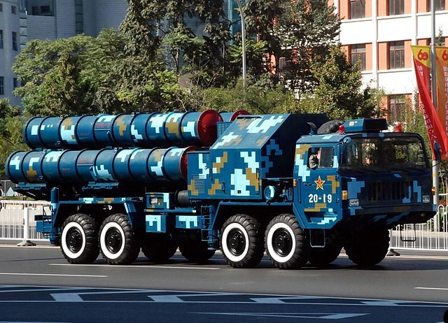 A Chinese HQ-9 air defense missile launcher, pictured in 2009.