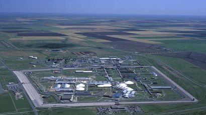 An undated aerial shot of the Pantex Plant in Amarillo, Texas, where US nuclear weapons are assembled and taken apart. Credit: US Government.