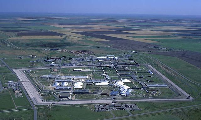 An undated aerial shot of the Pantex Plant in Amarillo, Texas, where US nuclear weapons are assembled and taken apart. Credit: US Government.