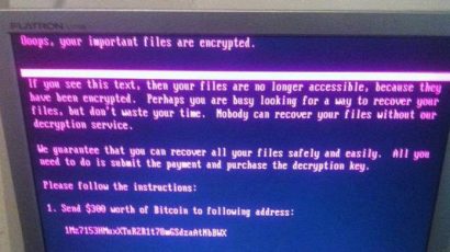 NotPetya initially disguised itself as ransomware with messages demanding payment. Photo by Jbuket via Creative Commons. itself as ransomware with messages demanding payment.