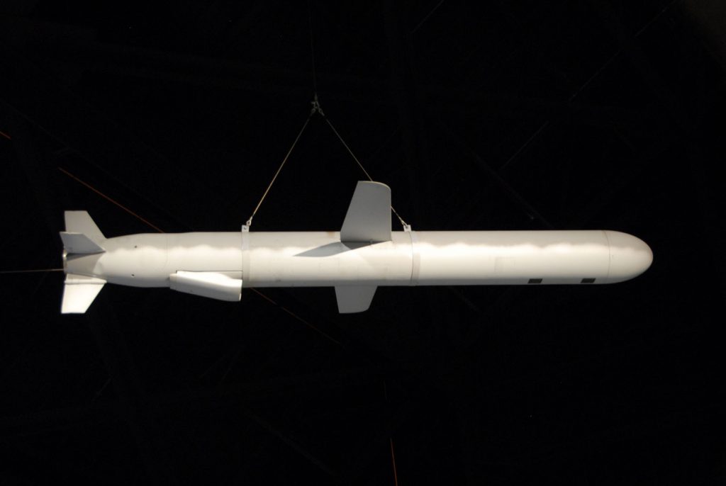 The BGM-109G, a ground-launched cruise missile shown here at the National Museum of the US Air Force, was one of the US weapons banned by the INF. (Photo credit: US Air Force.)