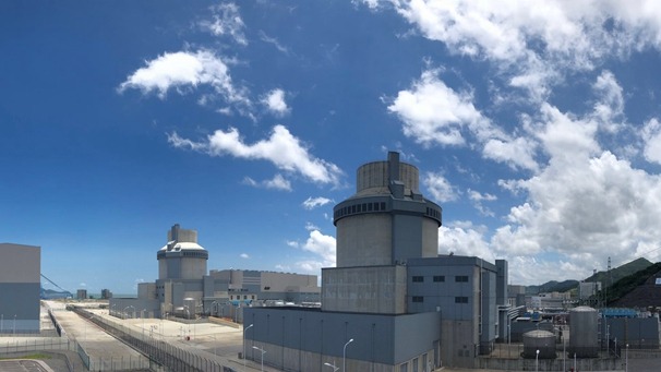 The world's first AP1000 reactor, at the Sanmen nuclear power plant in China.