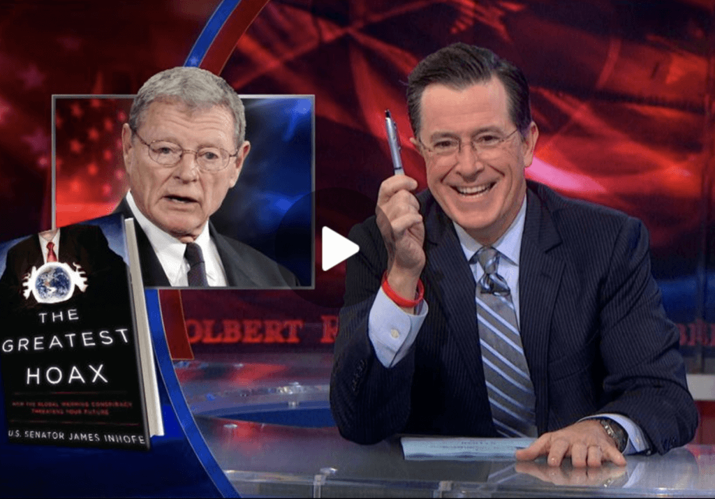 Stephen Colbert skewers climate change deniers