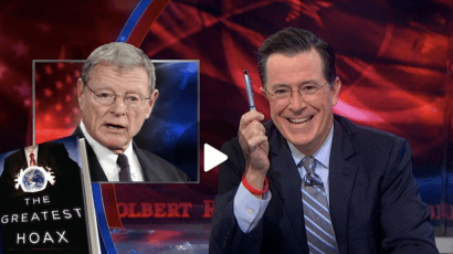 Stephen Colbert skewers climate change deniers