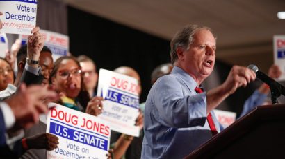 Doug Jones speaks at a campaign event. Credit: Digital Campaign Manager for Doug Jones for Senate. CC BY-SA 4.0