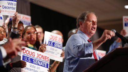 Doug Jones speaks at a campaign event. Credit: Digital Campaign Manager for Doug Jones for Senate. CC BY-SA 4.0
