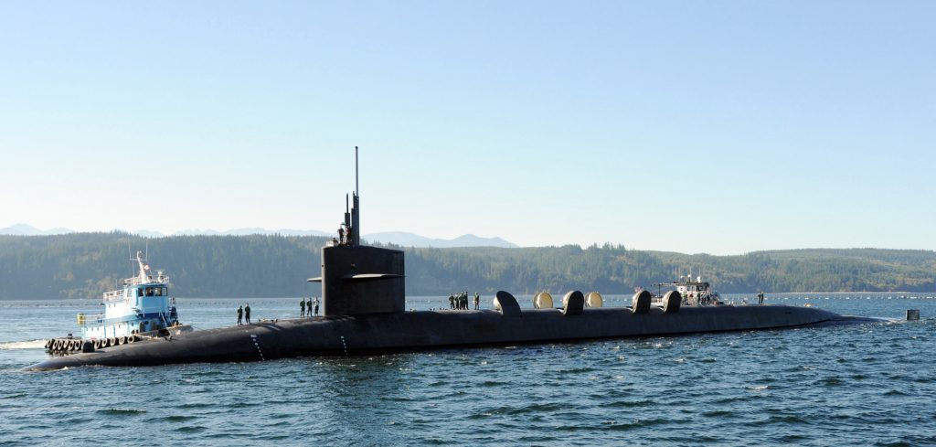 The USS Alabama, a US ballistic submarine. Credit: US Navy via Wikimedia Commons.
