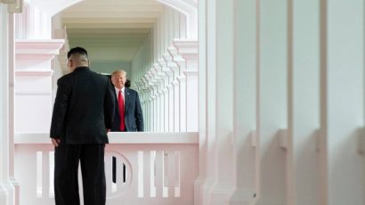 Trump and Kim in Singapore 2018