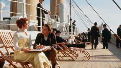 Kate Winslet and Leonardo DiCaprio, starring in the 1997 movie Titanic.