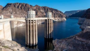 Water levels in Lake Mead at the Hoover Dam in Nevada have hit an all-time low. Photo by Ted Wood.
