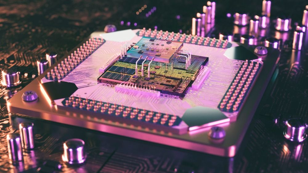 3D rendering of a quantum processor. Credit: Shutterstock