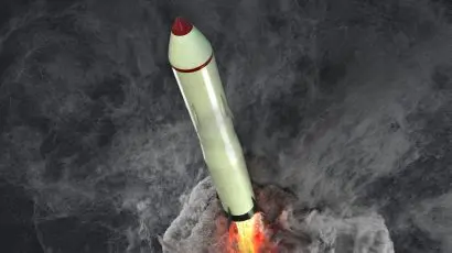 artist rendering of missile launching