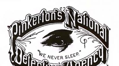 Private eye: The original logo of the Pinkerton National Detective Agency.
