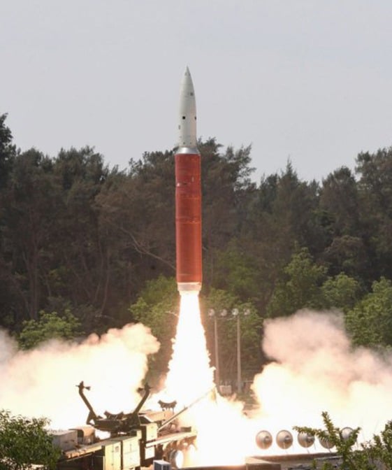 anti-satellite missile launch
