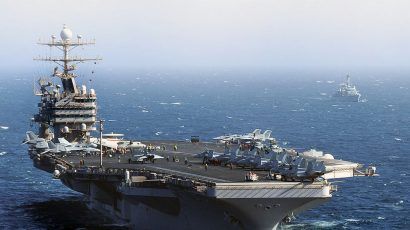 The USS Abraham Lincoln on a 2012 mission in the Persian Gulf. US Navy photo by Mass Communication Specialist 3rd Class Jerine Lee.