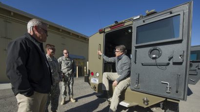 Energy Secretary Rick Perry during a 2017 visit to Idaho National Laboratory.
