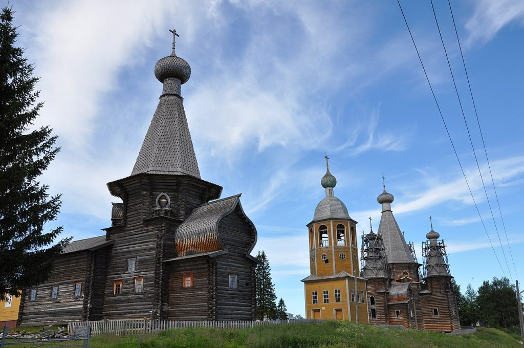 St. Nicholas church in Nenoksa, Russia