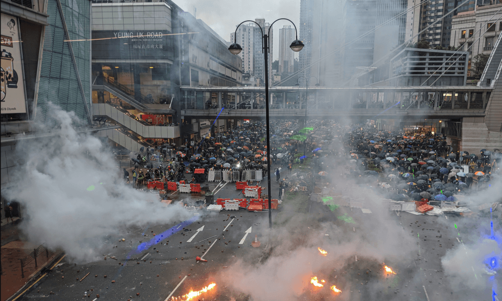 A recent protest in Hong Kong. Credit: Studio Incendo via Wikimedia Commons. CC BY-2.0.