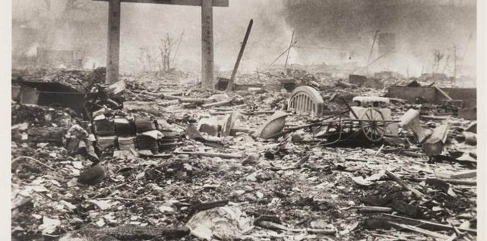 One day after the Nagasaki bombing. Photo credit: Yosuke Yamahata.