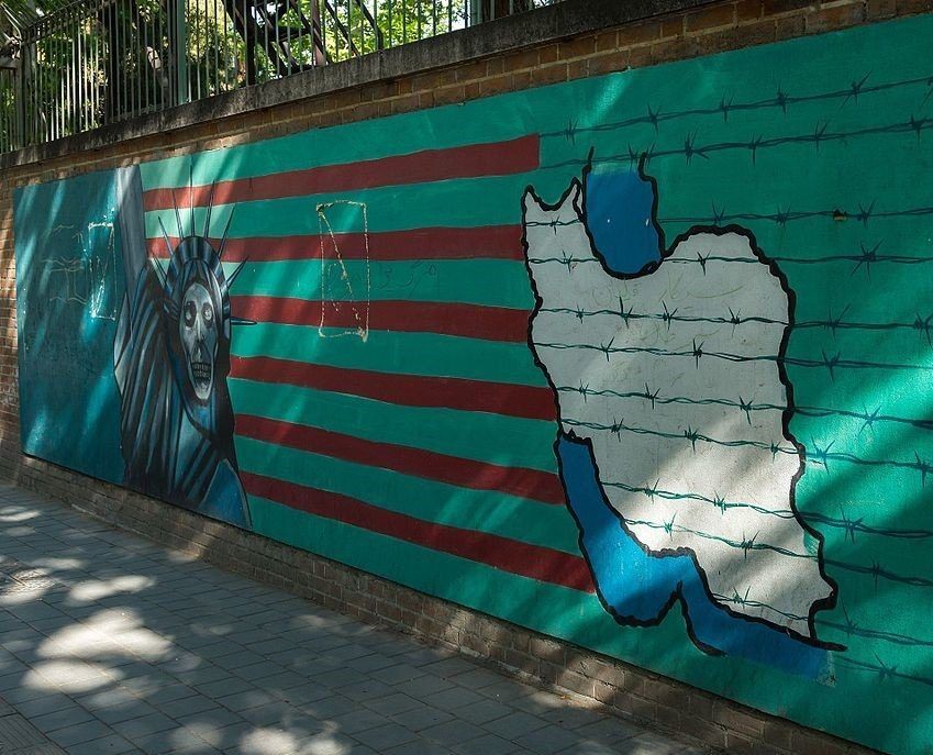 Tehran US embassy painting