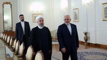 Iranian President Hassan Rouhani and Foreign Minister Javad Zarif.