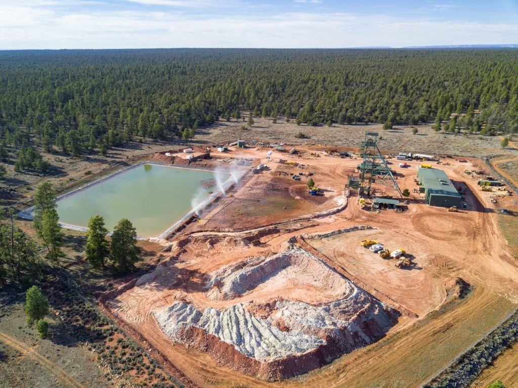 When water pumped out of the mineshaft at the Canyon Mine south of Grand Canyon National Park threatened to overflow the onsite containment pond, the uranium mine’s operator began misting the water into the air with water cannons to speed up evaporation