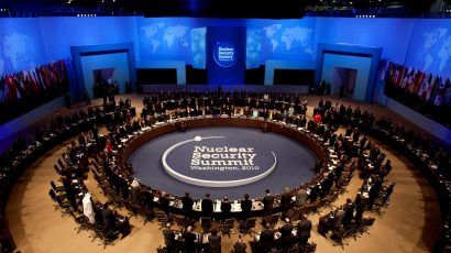The 2010 nuclear security summit in Washington, DC.