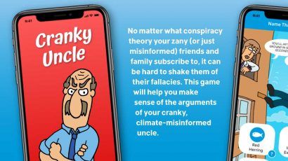 cartoon of cranky, climate-misinformed uncle