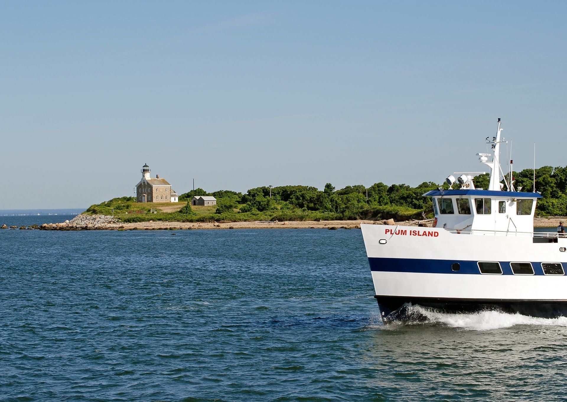 Ferries bring researchers and staff to and from Plum Island several times each day. Photo by <a href="https://www.ars.usda.gov/oc/images/photos/oct13/d2996-1/">USDA</a> / Kathleen Apicelli