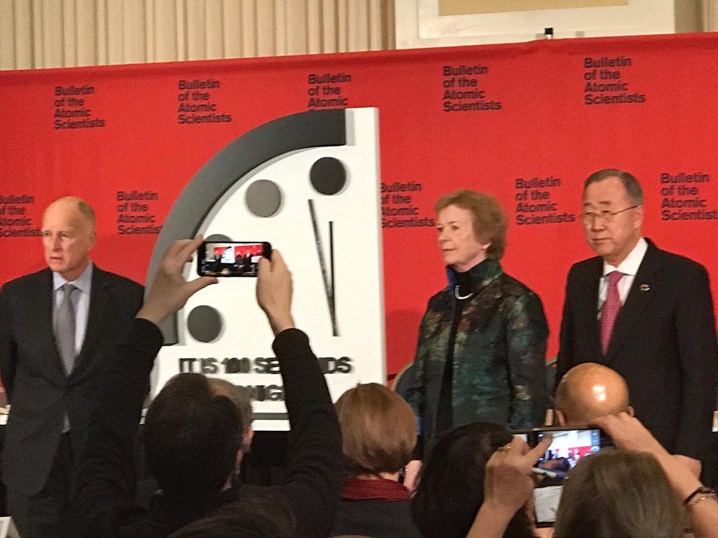 2020 doomsday clock unveiling 100 seconds to midnight