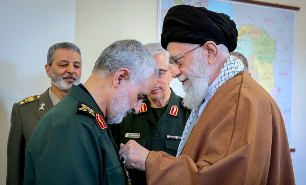 Qasem Soleimani and Ali Khamenei