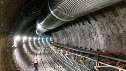 The underground Exploratory Studies Facility at Yucca Mountain in Nevada
