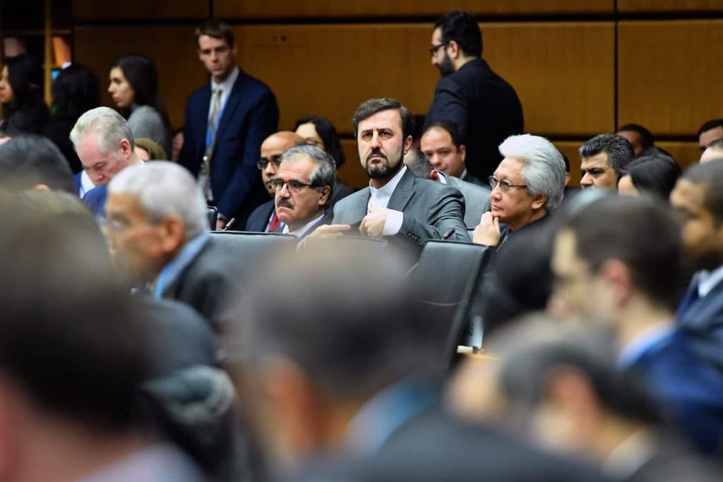 Kazem Gharib Abadi at IAEA meeting