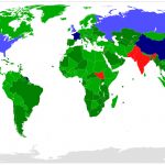 Participation in the Nuclear Non-Proliferation Treaty. Countries in red or orange are non-members.