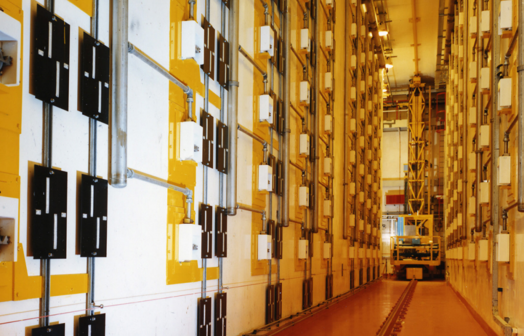 Plutonium storage at the Sellafield nuclear site.