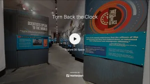 Screenshot of Turn Back the Clock virtual exhibit entrance