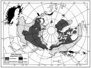 map of Arctic and far north