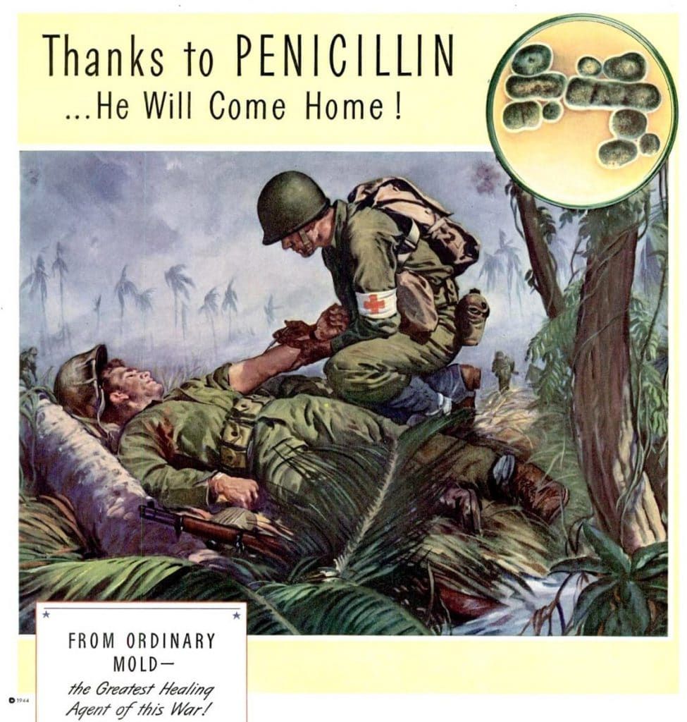 World War II ad for penicillin