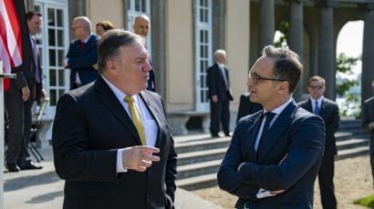 Mike Pompeo meets with Heiko Mass, the German foreign minister