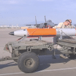 A test version of the new B61-12 guided nuclear bomb to be deployed in Europe as part of a modernization program. Photo from a video by Air Force Staff Sgt. Cody Griffith.