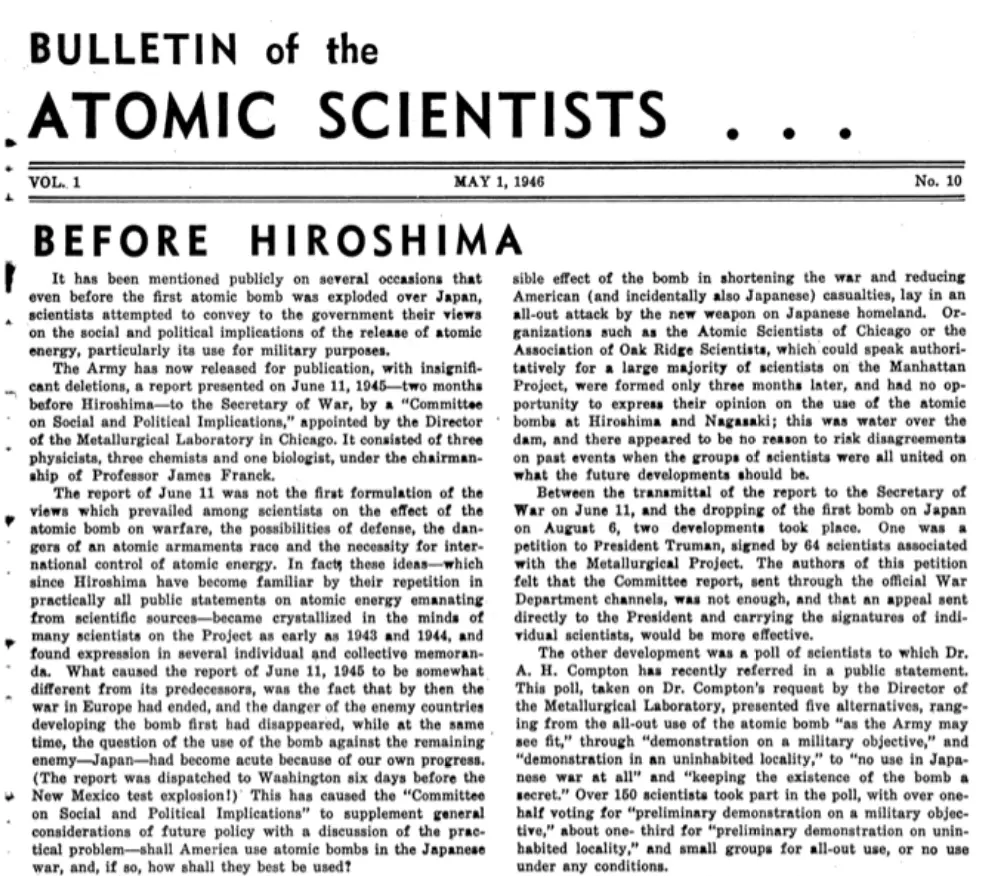 Bulletin May 1946 edition