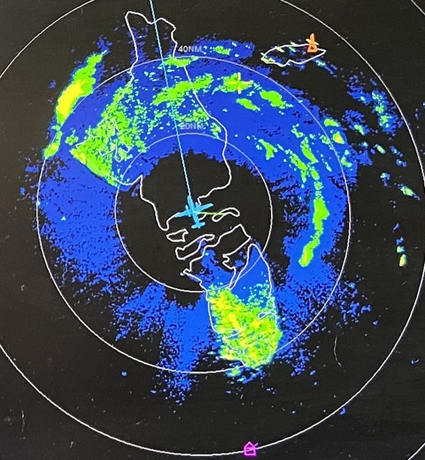 radar image of eye of hurricane