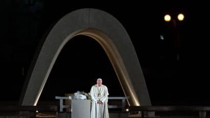 Pope Francis in Hiroshima in November 2019.
