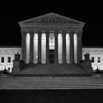 The US Supreme Court building.