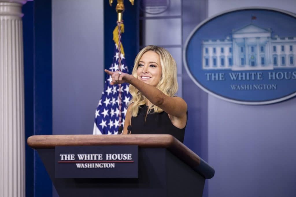 White House Press Secretary Kayleigh McEnany holds a press briefing on September 22, 2020