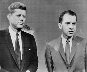 B/W photo, Richard Nixon, 1960 debate